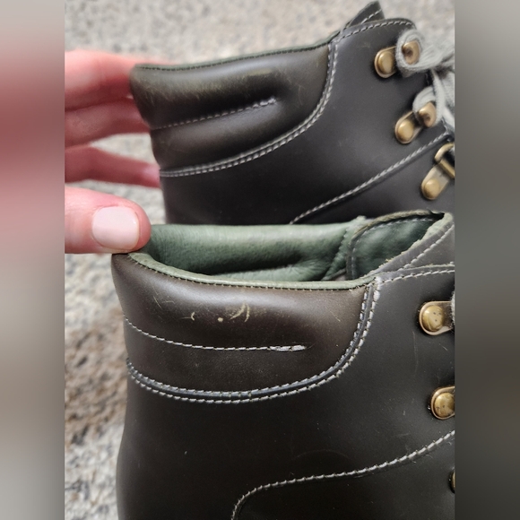 Chaco Green Hiking Boots Weatherproof Women's 9 - Picture 3 of 8